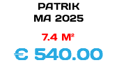 PATRIK MA 2025 7.4 M² € 540.00