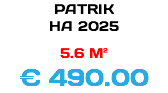 PATRIK HA 2025 5.6 M² € 490.00